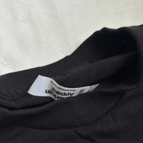 Plug talk american apparel black graphic tee shirt men’s XL money lips 420 - Picture 4 of 5